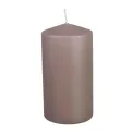 candle 8x15cm 69h dark grey - 1