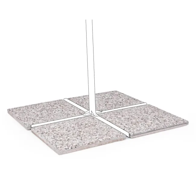 Komplet 4 płyt cementowych do parasola 50x50cm 20kg - 1