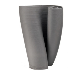 Wazon Maeli 33,5x20x23cm grey ceramic