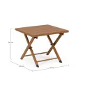 Stolik ogrodowy Tuluza 44x33cm pecan - 3