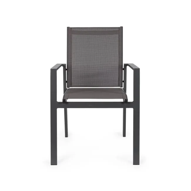 Garden chair Coria dark charcoal