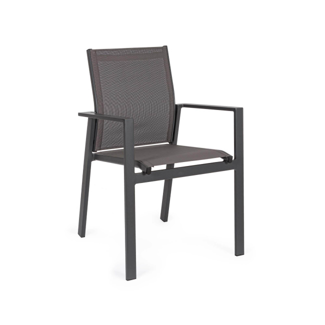 Garden chair Coria dark charcoal