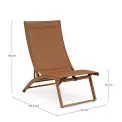 sun lounger Toulouse pecan - 6