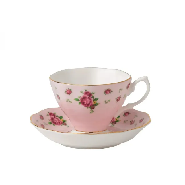 Filiżanka ze spodkiem New Country Roses Pink 70ml do espresso - 1