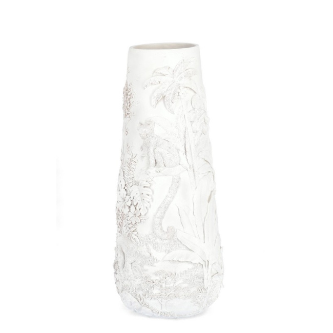 vase Bangli Jungle 82,5x34,5cm white - 1