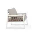 garden armchair Cannes white + cushions - 2