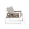 garden armchair Cannes white + cushions - 6