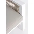 garden armchair Cannes white + cushions - 5