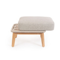 garden stool Tamise 57.5x54.5x43cm beige + cushion - 4