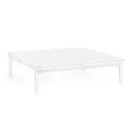 garden table Madera 99x99x33cm bianco