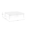 Stolik ogrodowy Madera 99x99x33cm bianco - 6