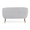 Sofa Lille 2-osobowa aksamit light grey - 3