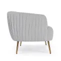 Sofa Lille 2-osobowa aksamit light grey - 4