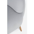 sofa Lille 2-seater velvet light grey - 2