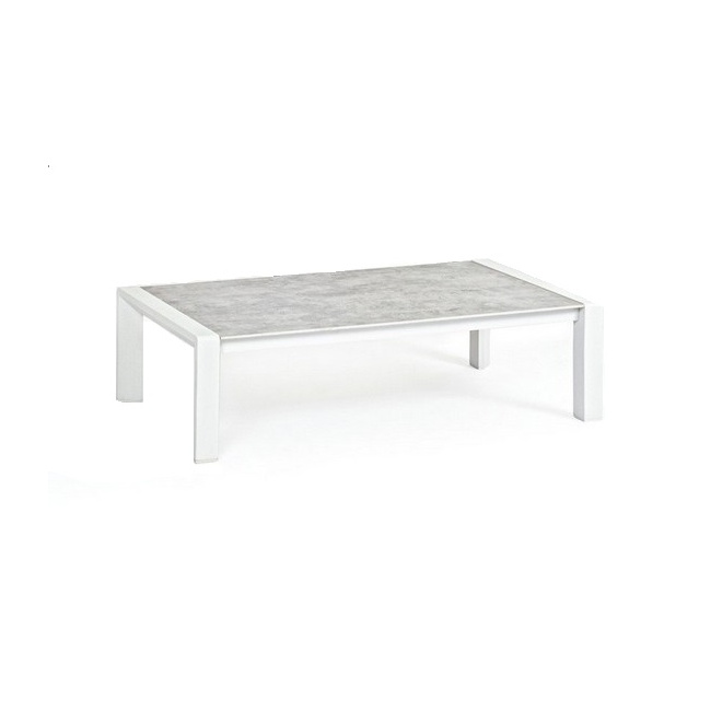 garden table Oviedo 120x65x33cm white