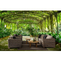 Fotel ogrodowy Fontaine 83x90x89cm rattan mango + poduszki - 2