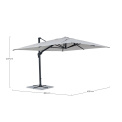 garden umbrella 3x4x2.59m Ibiza grey  - 11