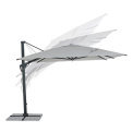 garden umbrella 3x4x2.59m Ibiza grey  - 9