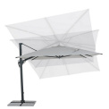 garden umbrella 3x4x2.59m Ibiza grey  - 8