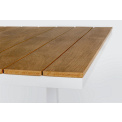 garden table Ebro 140x200x90cm white extendable  - 6