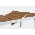garden table Ebro 140x200x90cm white extendable  - 5