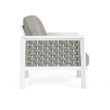 garden armchair Oviedo white + cushions - 6