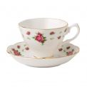 New Country Roses White Cup with Saucer 180ml