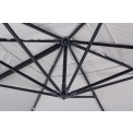 garden umbrella 4x4x2.78m Ibiza grey  - 10