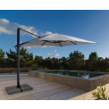 garden umbrella 4x4x2.78m Ibiza grey  - 2