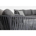garden armchair Formentera 86x85x80cm charcoal + cushions - 3