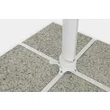 garden umbrella Elche 4x4x2.93m white natural - 10