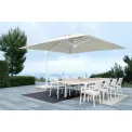 garden umbrella Elche 4x4x2.93m white natural - 12