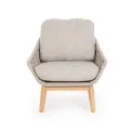 Fotel ogrodowy Tamise 71x88x78cm beige + poduszki - 5