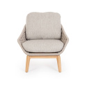 garden armchair Tamise 71x88x78cm beige + cushions - 3