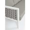 Sofa ogrodowa Oviedo 3-osobowa white + poduszki - 3