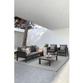Sofa ogrodowa Oviedo 3-osobowa antracyt + poduszki - 2