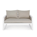 garden furniture set Cannes white - 4 pieces + cushions - 5