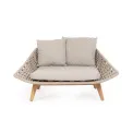 garden lounger Tamise beige + cushions - 2