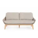 Sofa ogrodowa Tamise 2-3 osobowa + poduszki beige - 2