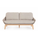  garden sofa Tamise 2-3 seater + cushions beige - 8