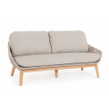 garden sofa Tamise 2-3 seater + cushions beige - 1