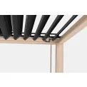 Pergola ogrodowa Oliva 3,6x3,6x2,5m Natural-Charocal - 2