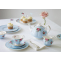 Polka Blue Cup with Saucer 180ml - 2