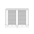 Pergola ogrodowa Olivia 3,6x7,2m antracyt - 2