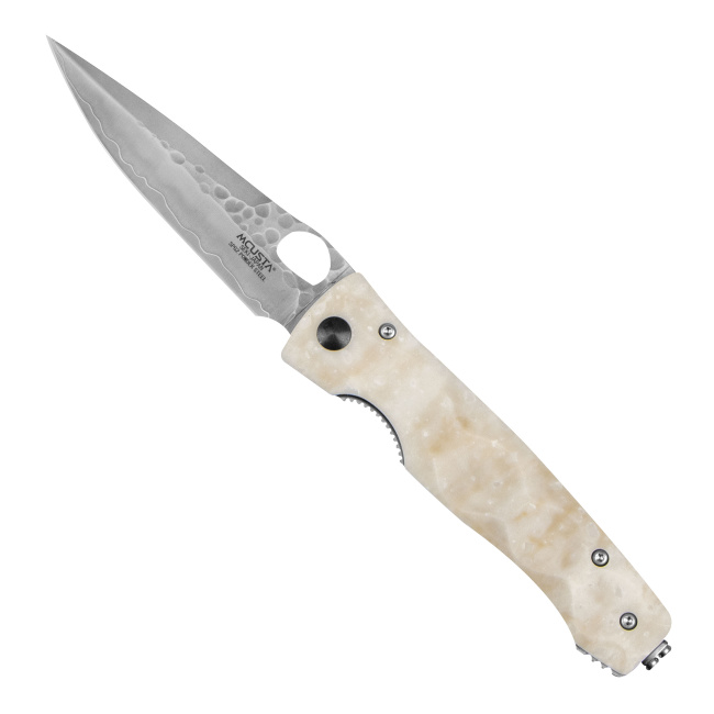 folding knife Mcusta Elite Corian Damascus SPG2 9cm