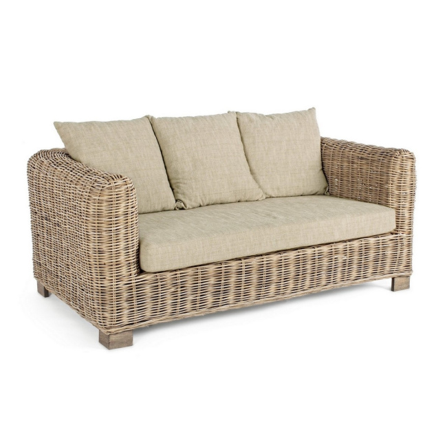 2-seater garden sofa Fontaine with cushions