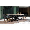 garden table Palmdale 240x110cm oval black - 5