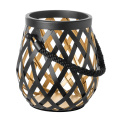 lantern Otis 24x22cm black-gold - 1