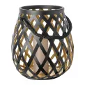 Latarnia Otis 33x33cm black-gold - 3