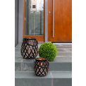Latarnia Otis ze szklanym wkładem 33x33 black-gold - 3